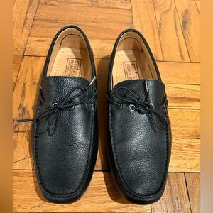 Mercanti Fiorentini Black Leather Men's Loafer